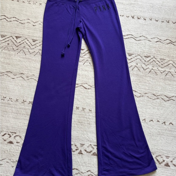 Victoria's Secret PINK Flare Bottom Pants - Charcoal and purple - Picture 2 of 11